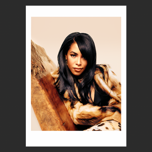 Contemporary hot Digital Collage Aaliyah Portrait | Art Prints | Black Woman Owned Gifts