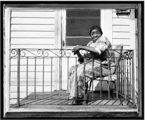 Elder on Porch, New Orleans (20 x 24 in)