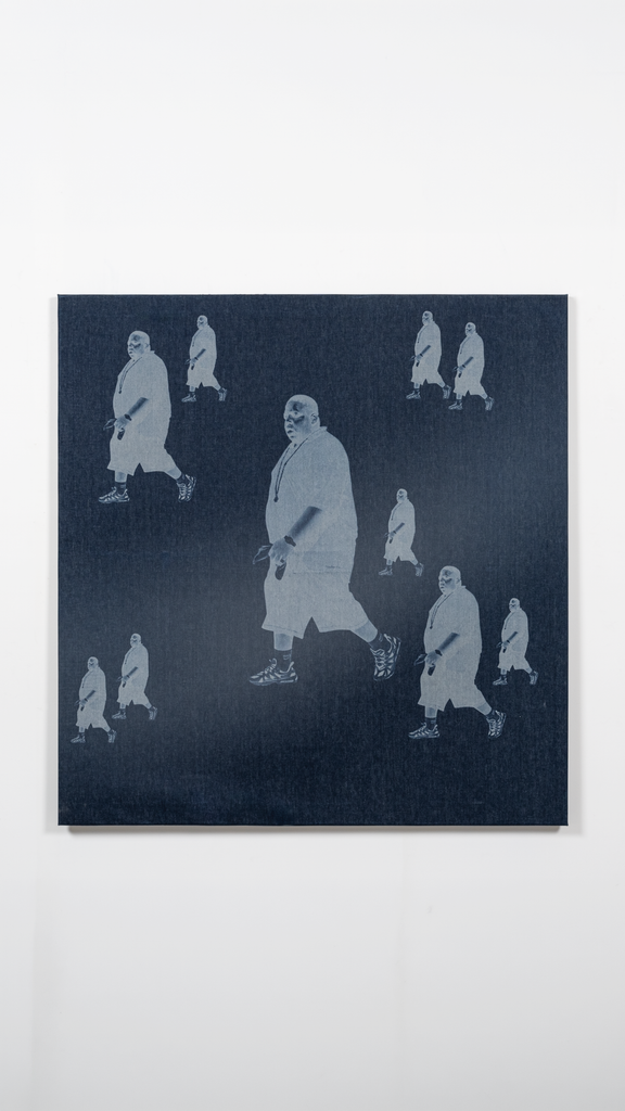 Biggie Pattern - DENIM (55 x 58)