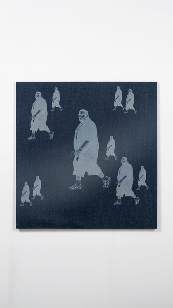 Biggie Pattern - DENIM (55 x 58)